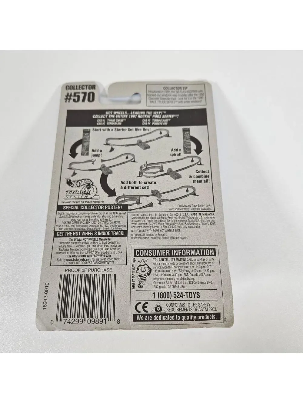 Hot Wheels 1997 Rockin Rods Series Complete Set of 4 Porsche Ferrari 1:64 NIP